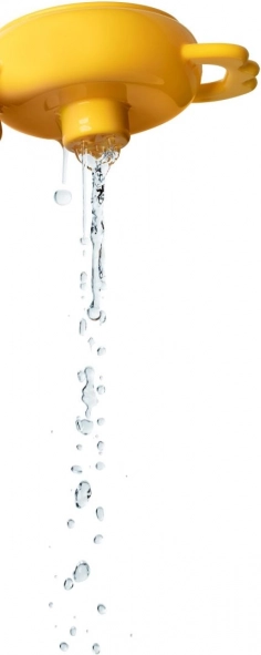 Schept en spuit water
