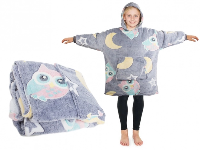 Lichtgevende warme kinderhoodie met capuchon