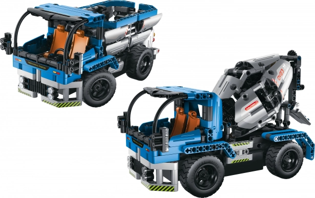 Bouwset vrachtwagen en betonmixer 2-in-1 RC 26 cm