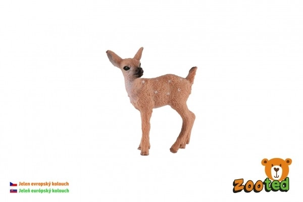 Europees hertenjong van zooted plastic 4cm in zakje