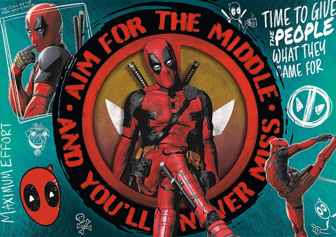 Puzzle TREFL Premium Plus : Deadpool 1000 pièces