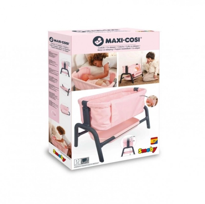 Ledikantje Maxi Cosi lichtroze voor poppen