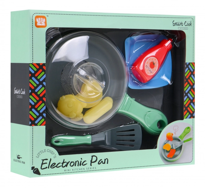 Interactieve pan met bakfunctie voor kinderen 3+ Voedsel + licht- en geluidseffecten