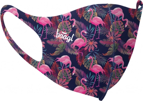 Baagl antibacterial face mask for adults – Flamingo