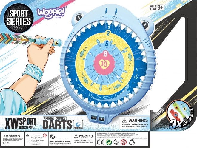 Magnetische dartset Vrolijke Haai