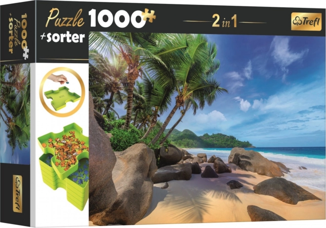 Puzzel met sorter exotisch strand 1000 stukjes
