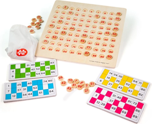 Traditioneel houten bingospel voor kinderen van Bigjigs Toys