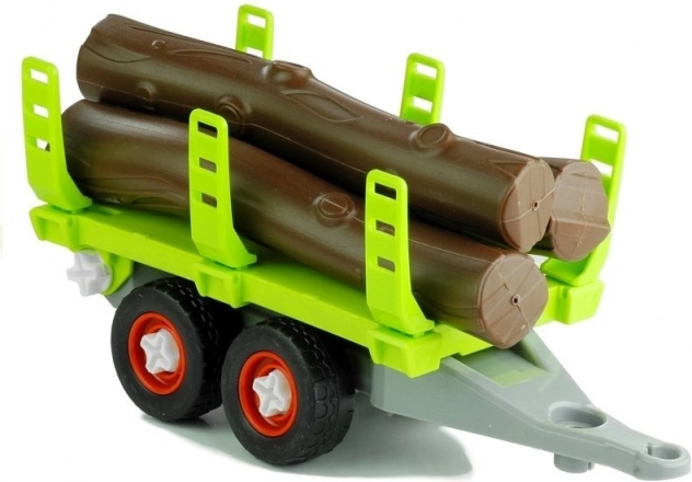 Tracteur dépliable avec remorque à bois