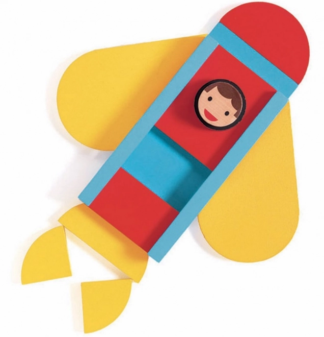 Casse-tête magnétique Moyens de transport pour enfants