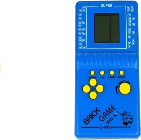 Zakspel elektronische Tetris blauw