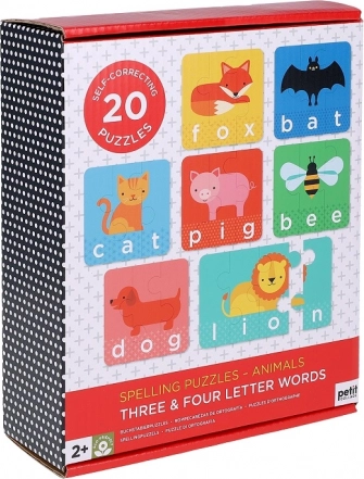 20 self-correcting animal puzzles