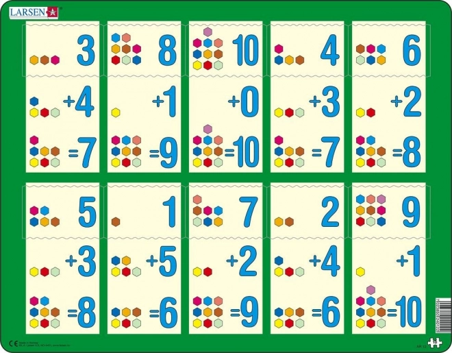 Larsen Puzzle Addition bis zehn II 10 Teile