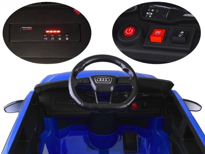 Elektrische auto Audi RS 6 voor kinderen – Blauw