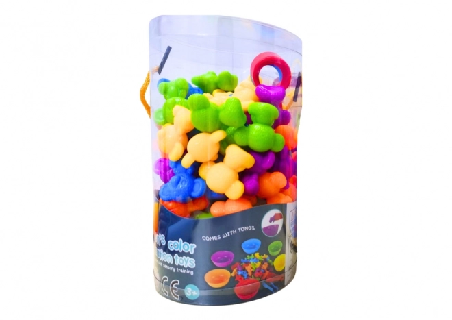 Jeu Montessori de tri coloré pour enfants - Ours, 36 pièces