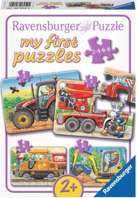 Ravensburger My First Puzzle Transport Machines 4-in-1 (2, 4, 6, 8 pieces)