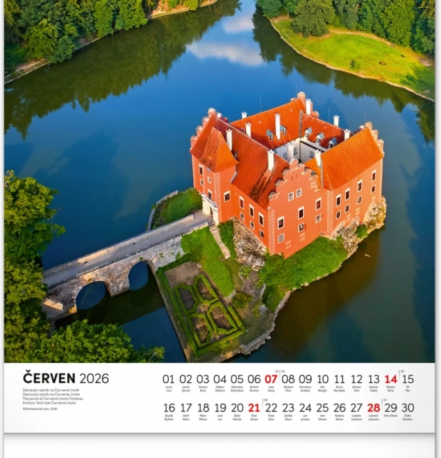 Calendrier mural Royaume des eaux 2026