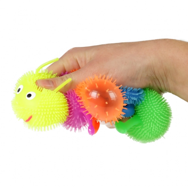Ophoudende rups 4-delige puffer 16 cm