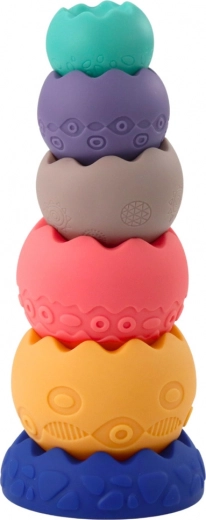 Soft silicone with textures for sensory stimulation