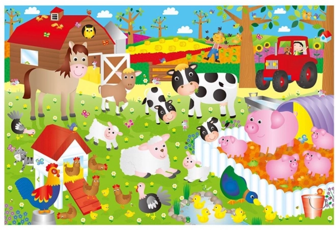 GALT Grand puzzle de sol Ferme 30 pièces