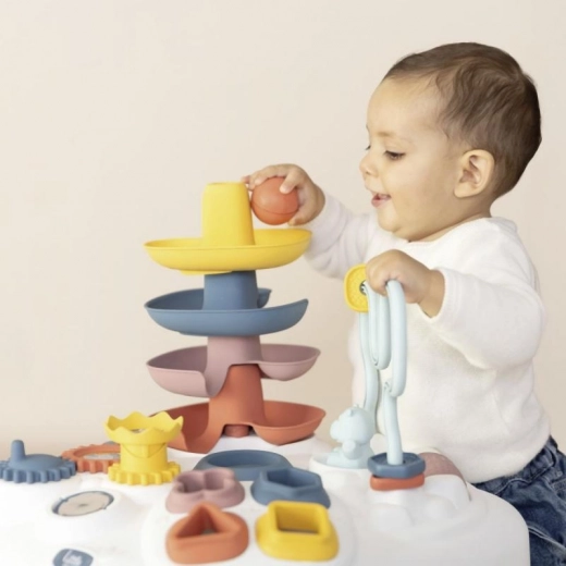 Labyrinthe de perles et éléments rotatifs