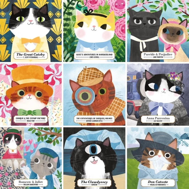 Mudpuppy puzzel Katten Literati 500 stukjes