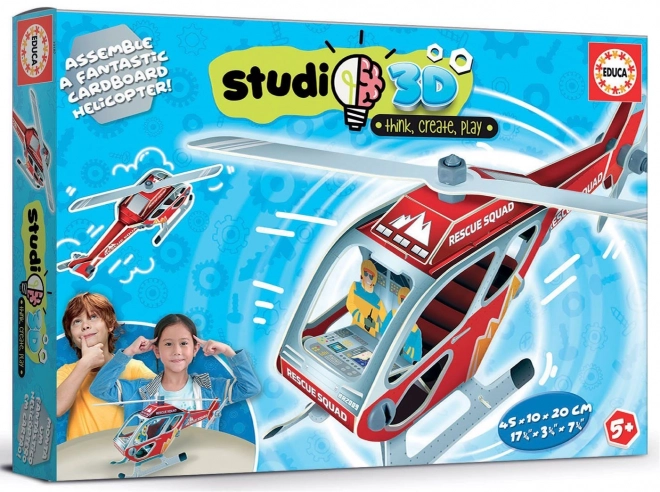 EDUCA Studio 3D-model Reddingshelikopter