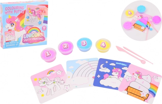Schilderen met klei Eenhoorn – creatieve set voor kinderen