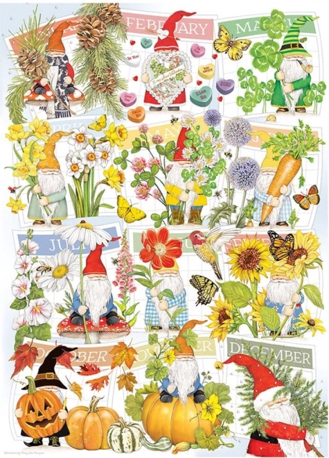 Cobble Hill Puzzle Cheerful Life of Dwarfs 1000 Pieces