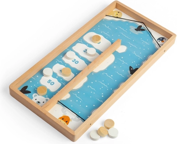 Bigjigs Toys houten puck-ijsspel