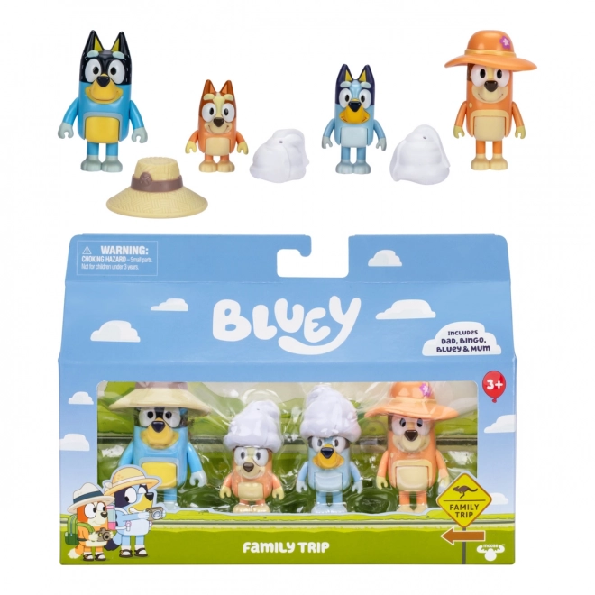 Figuren Bluey Familienausflug