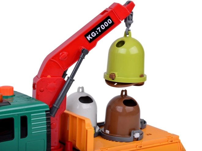 Bildungsspielzeug Müllabfuhr mit Containern Toytar