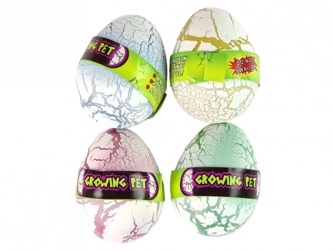 Magisch Groeiende Dinosaurusei 6 cm Wit