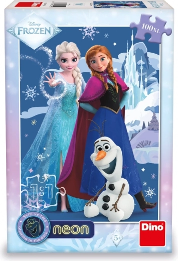 Glowing Puzzle Frozen: Magical Sisters 100 pieces