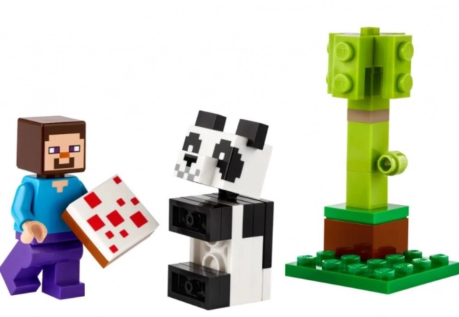 Minecraft Building Set: Steve and Little Panda