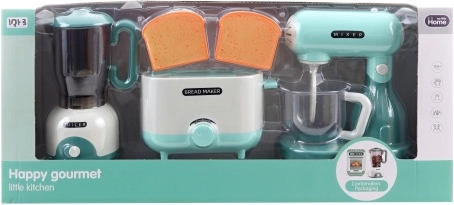 Keukenset met mixer, garde en broodrooster
