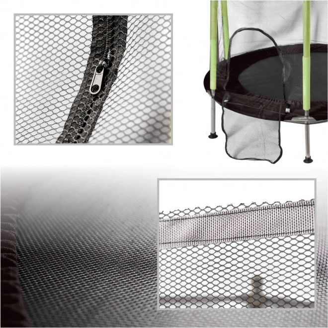 garden trampoline for children with net green 140 cm