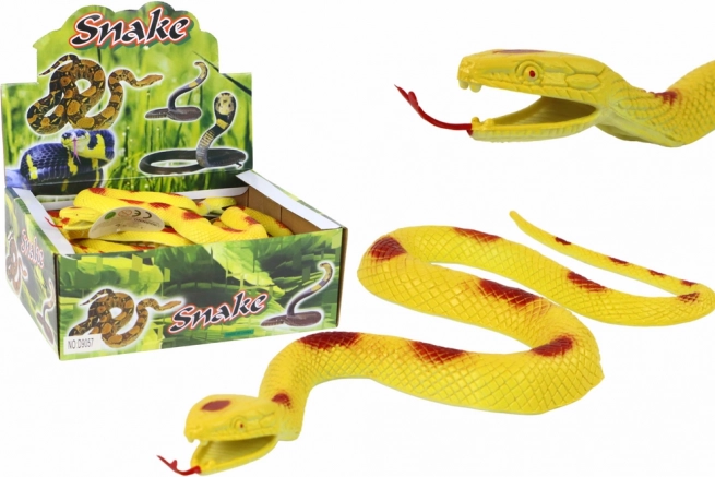 Rubber Snake Yellow with Red Spots