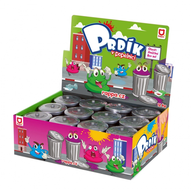 Prdík - pâte pet dans une poubelle