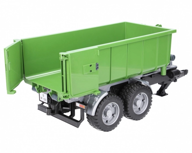 Bruder Groen voertuig met kiepcontainer schaal: 1:16