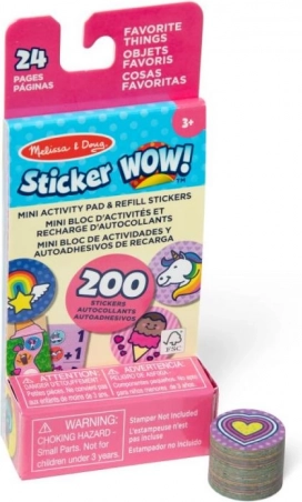 Recharges d’autocollants Sticker Wow – objets préférés