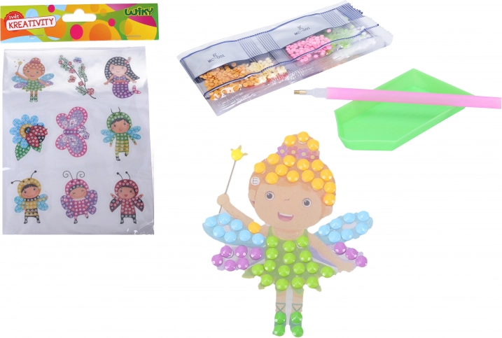Set créatif d’autocollants diamant – fées mix