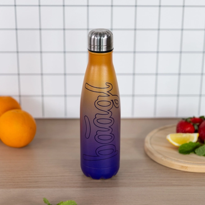 Thermosfles geel-paars 500 ml