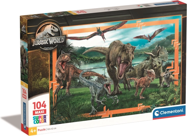 Puzzle Maxi 104 pièces Monde Jurassique