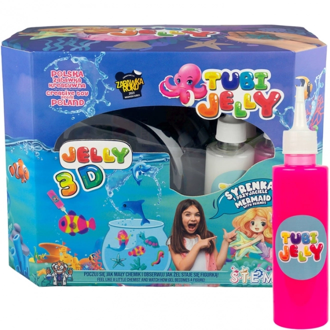 Mermaid Large Aquarium with Tubi Jelly in 8 Colors