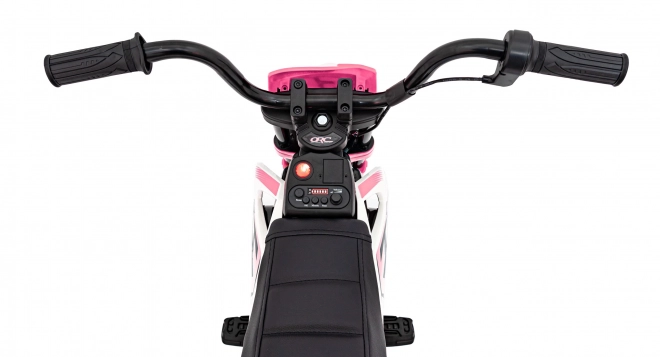 Elektrische roze kindermotor met audiopaneel en vrije startfunctie