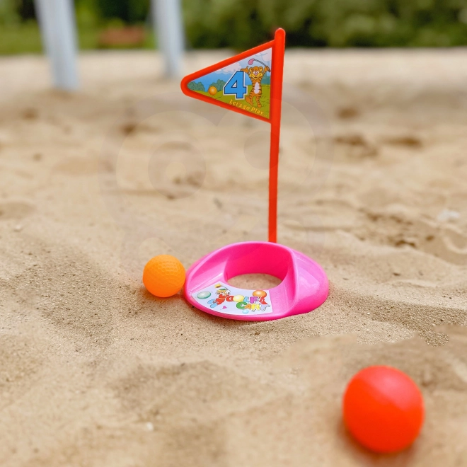 Kinder golfset met kar op wieltjes Woopie