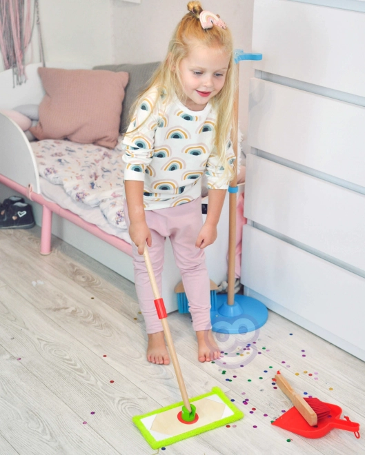 Houten schoonmaakset voor kinderen Tooky Toy