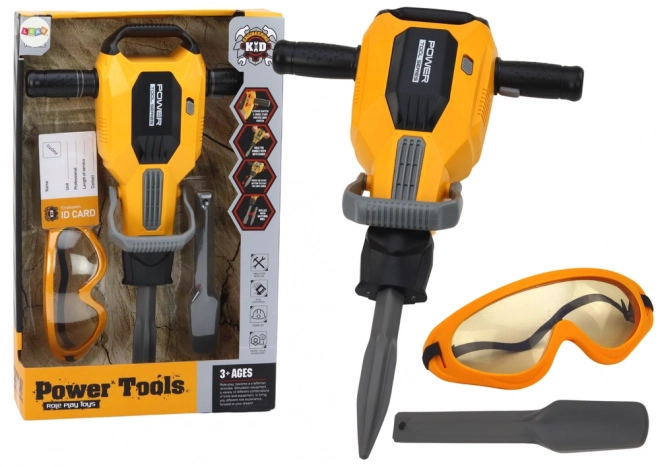 Kinder pneumatische hamer met accessoireset