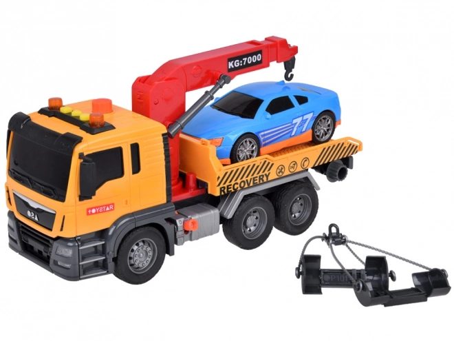 Jouet voiture avec dépanneuse avec lumière et son SUPER mobile grue HDS