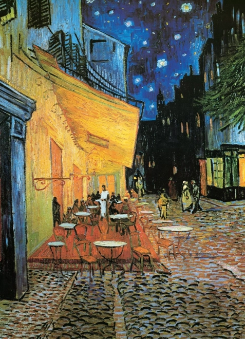 Puzzel Terras van Café bij Nacht 1000 Stukjes Eurographics